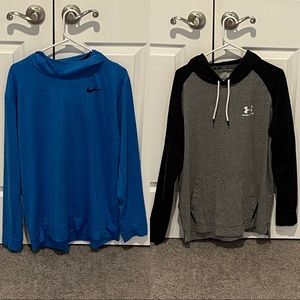 Nike and Under Armour hoodies. Size: XL